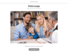 Tablet Screenshot of garderiepetitsloups.com